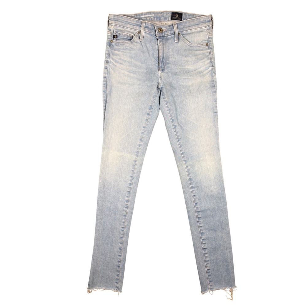 AG‎ Adriano Goldschmied The Middi Ankle Light Wash Mid Rise Skinny Jeans 24R